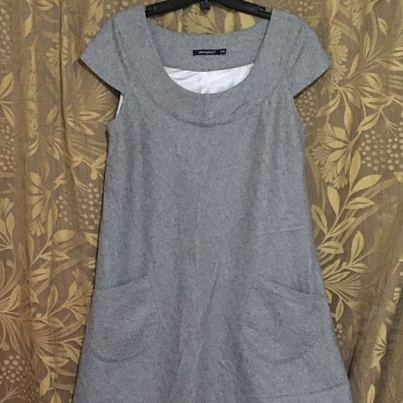 Short Grey Atmosphere Dress - Picture 1 of 3